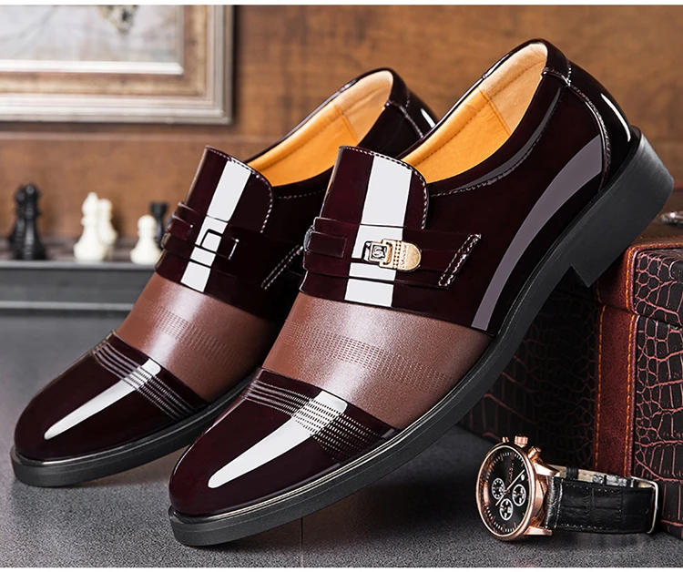 Г., летние мужские модельные туфли из лакированной кожи мужская обувь в деловом стиле модная мужская обувь в итальянском стиле мужская обувь, 38-47