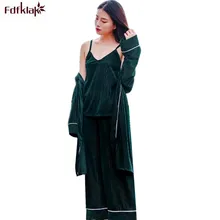 Fdfklak 3 Pic пижамы женские пижамные комплекты пижамы Mujer Женская пижама Пижамы женские зимние пижамы