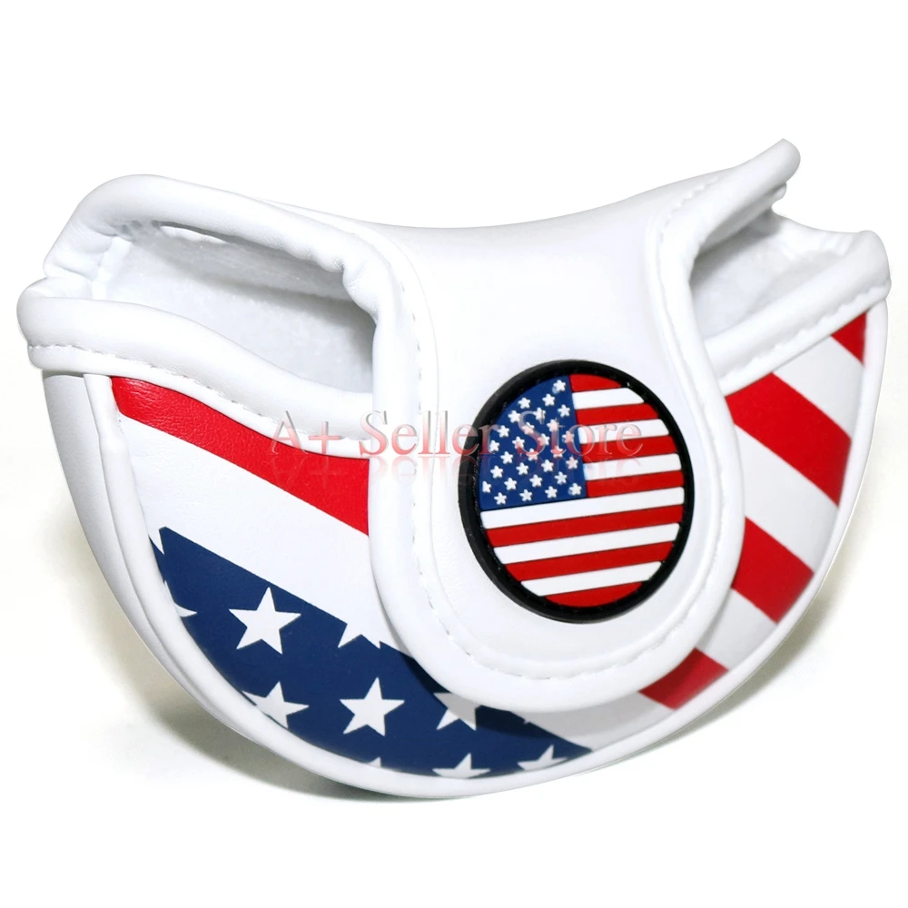 OEM Golf Head Cover Mid Mallet Putter Cover PU Leather USA
