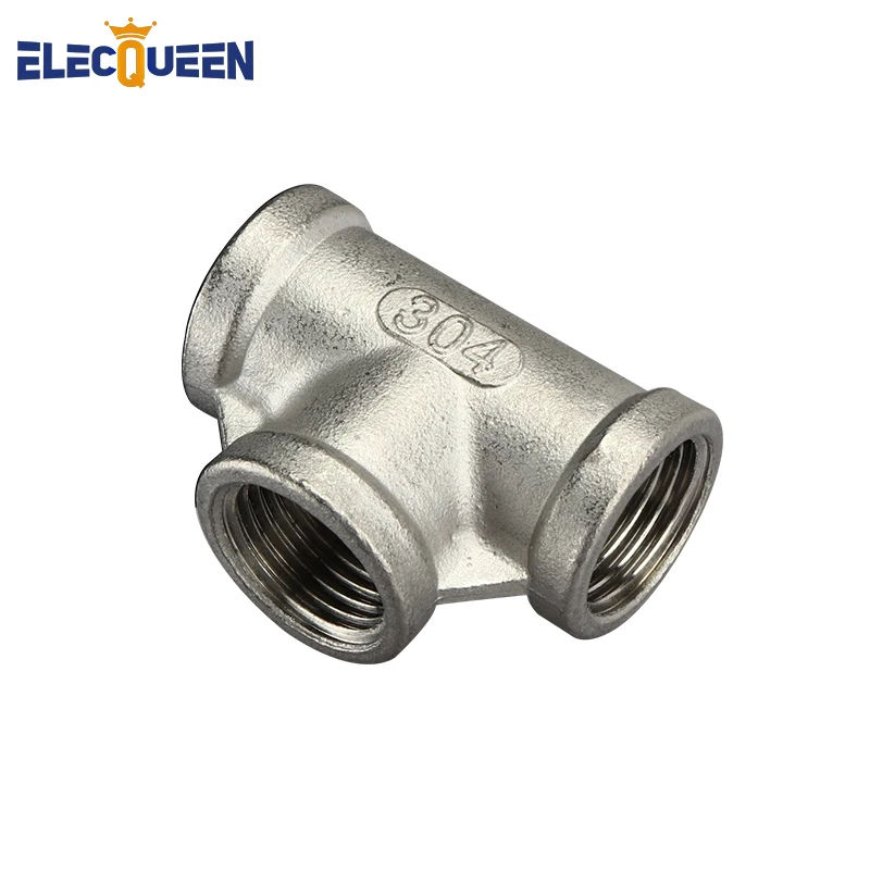 

Homebrew Hardware,1/2" Tee 3 way Threaded Pipe Fittings Stainless Steel SS 304 Female, Brewer Hardware, Hombrew Pump fitting