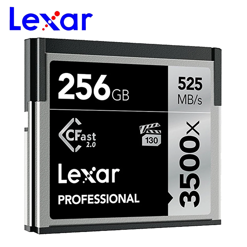 Оригинальный Lexar CF карта памяти Micro SD 3500x64 Гб 128 ГБ 256 512 4K высокого Скорость 525 МБ/с.