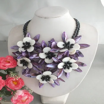 

W-4939 Nigerian Wedding 2017 Wrap Shell Flower Necklace For Women