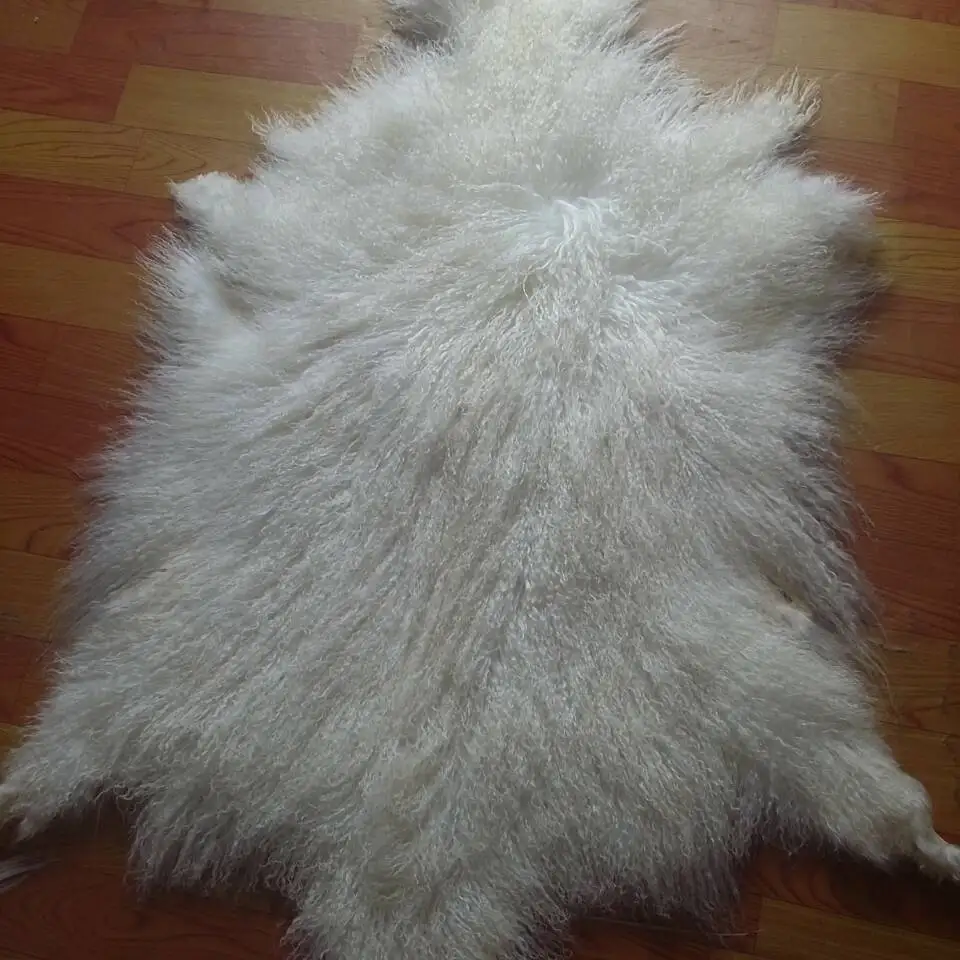 White Color Real Tibetan Curly Sheep Fur Pelt Long Hair Mongolian White Color Real Tibetan Curly Sheep Fur Pelt Long Hair Mongolian Lamb Skin In From Home Garden On Aliexpress Alibaba Group