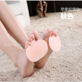 

Foot Care Pad 100Pair Forefoot Pad Thicken Silicone Gel Anti-pain Non-slip Mat Protector Soft Half A Yard Pad Foot Care Tools