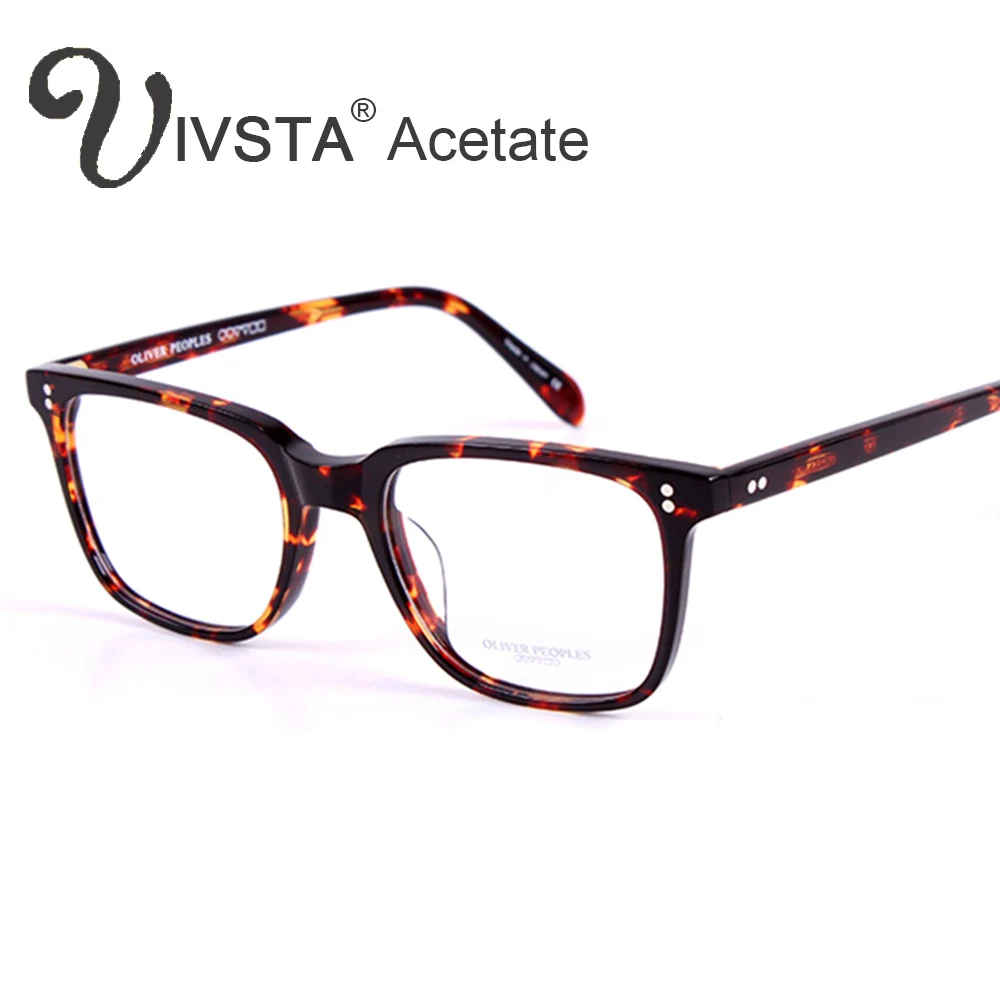 IVSTA Oliver Peoples Real Acetate Glasses Men Optical Frames Eyeglasses Brand Logo Spectacle Johnny Depp Box