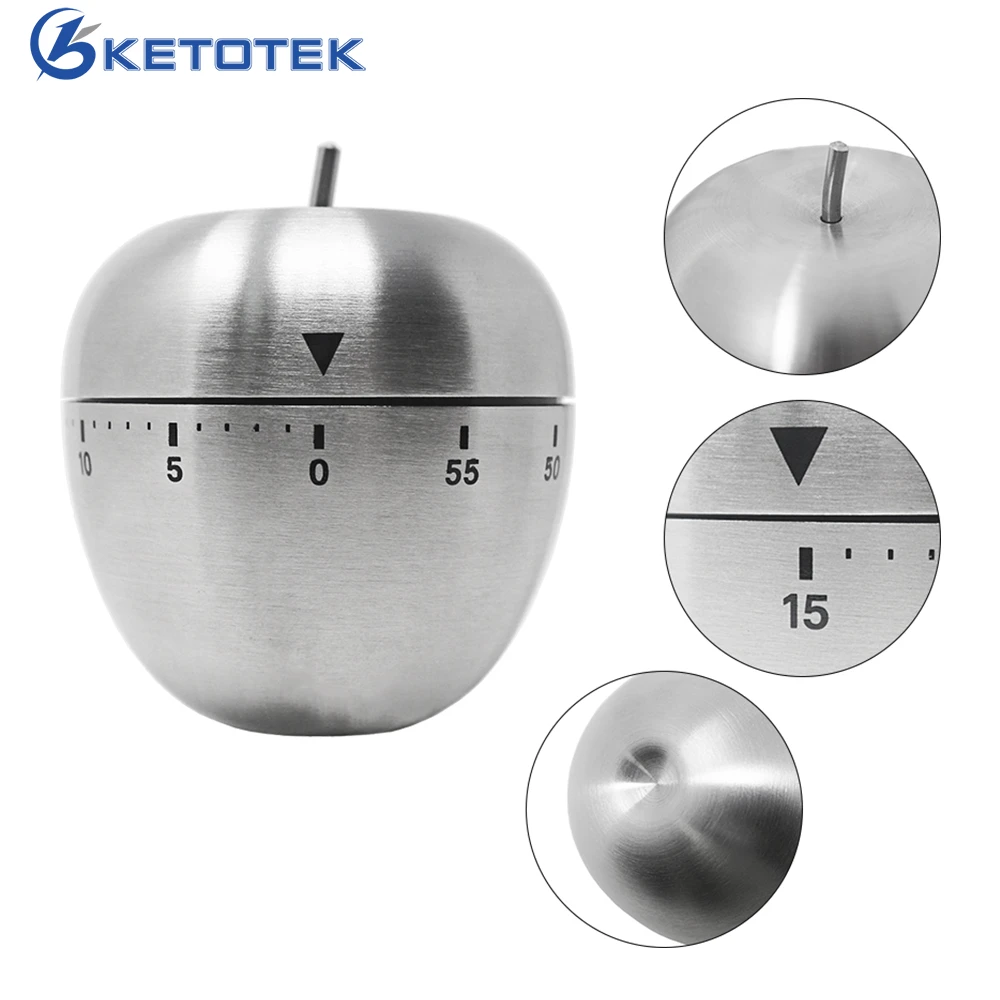 

60 minutes Mechanical Kitchen Timer 60min Count-Down Clock Kitchen Oven Cooking Tools