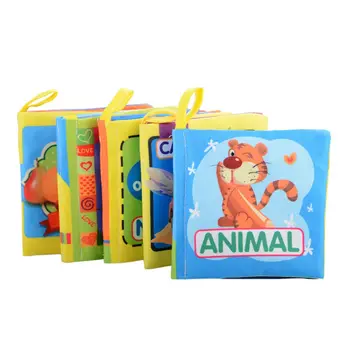 

Soft Books Infant Early cognitive Development Book baby goodnight educational Unfolding Cloth Books Stationery Set