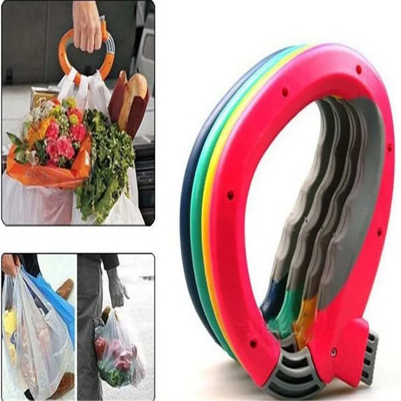 

D Shaped Bag Grip Grocery Bag Holder Handle Bag Carry Handle Handy Labor-saving Bag Gadget