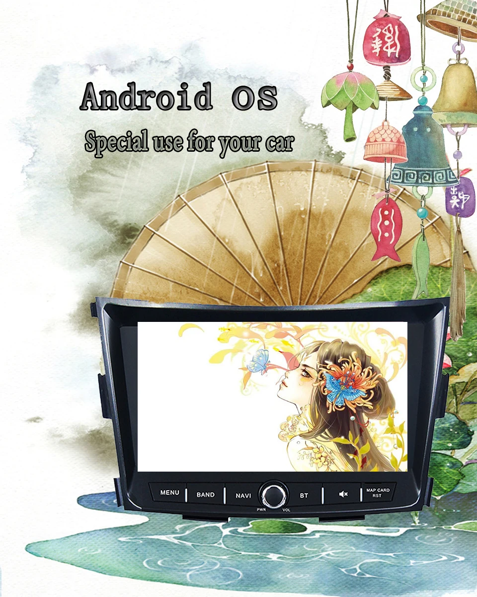 Best 8 Inch Android 9.0 HD IPS 4+64GB CAR DVD PLAYER Multimedia GPS RADIO For SSANGYONG TIVOLI 2015 2016 2017 2018 OBD Stereo Audio 3