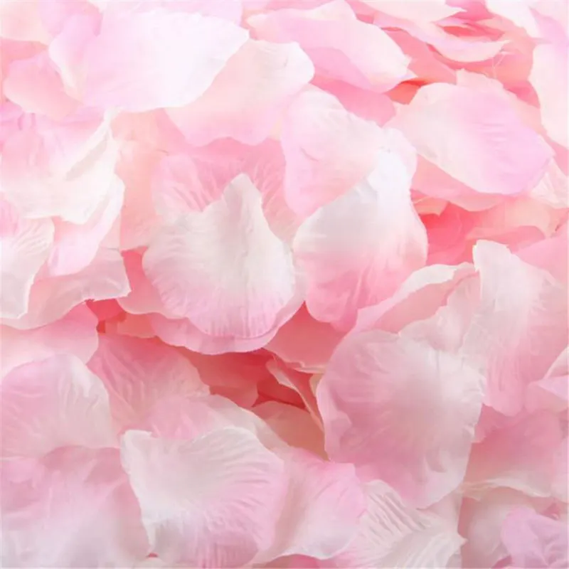 500 шт многоцветные искусственные лепестки роз для девочек Шелковый лепесток искусственный цветок для свадебной вечеринки украшение дома аксессуары - Цвет: 20