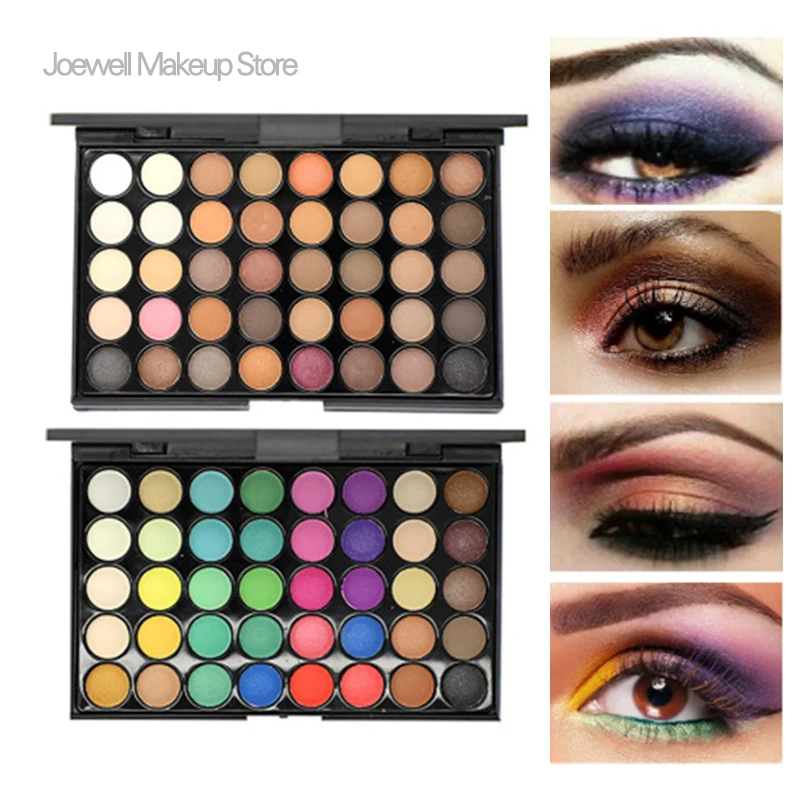 

Matte Eye Shadow Palette Makeup Sets Professional Waterproof 40 Color Shimmer Powder Smoky Eyeshadow Glitter Pallette Makeup