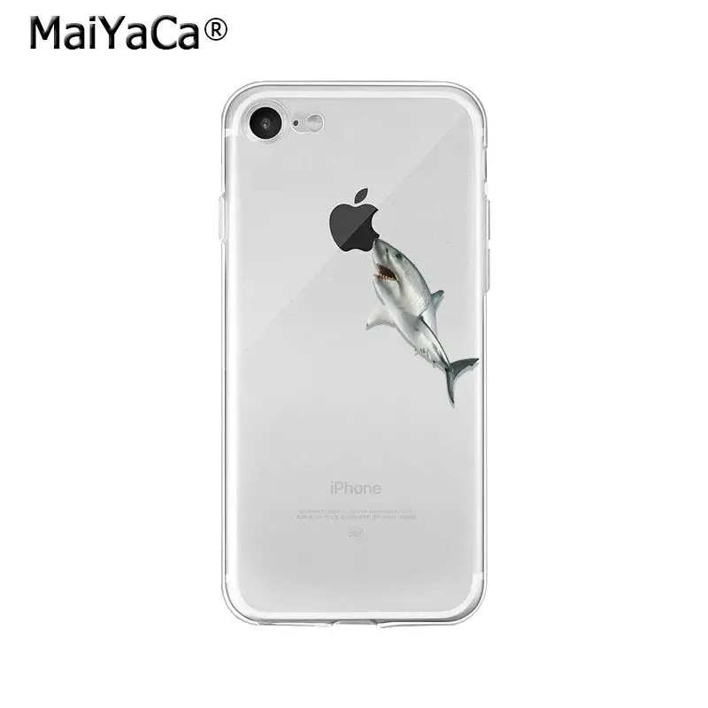 MaiYaCa океан море животные акулы клиент высокое качество чехол для телефона для iPhone 8 7 6 6S Plus 5 5S SE XR X XS MAX Coque Shell - Цвет: A13