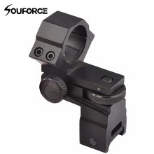 Высокое качество, 25,4 мм, кольцевой Тактический лазерный прицел, фонарик для винтовки, крепление для прицела, регулируемая высота, Ветрозащита для 20 мм рельсовой системы