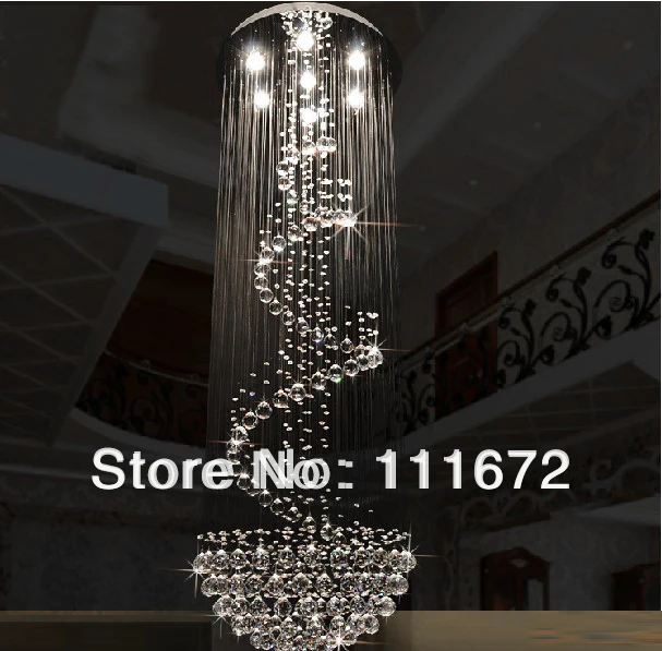 Aliexpress.com : buy new modern design crystal chandeliers led ... Luci scala