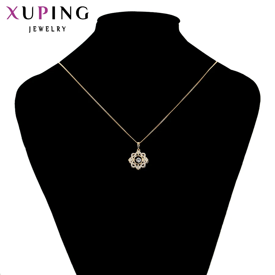 Xuping, модные ювелирные изделия, подвеска в форме цветка, ожерелье для женщин, Очаровательное ожерелье, подарки на день матери, S93.2-44871