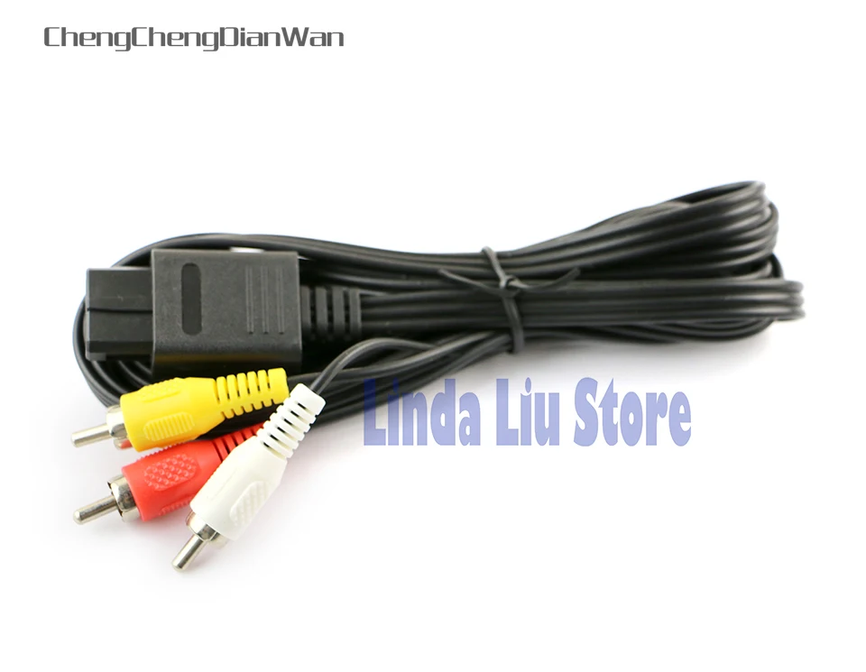 Chengdianwan оптовая продажа RCA шнур для Super N 64 AV кабель N64 GameCube SNES 5 шт./лот|cord|cord cable |