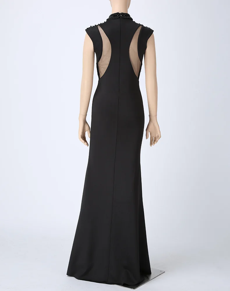 Hollow Out Diamond Banquet Party Dress Trumpet Mermaid Floor-Length Summer Dress Tunic Bodycon Sleeveless Bohemian Women Dresses (45)
