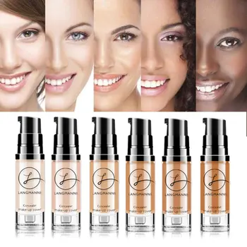 

Full Coverage Waterproof Colour Soft Matte Liquid Foundation Make Up Foundation Concealer Makeup Matte Face Base Tone 6 Color