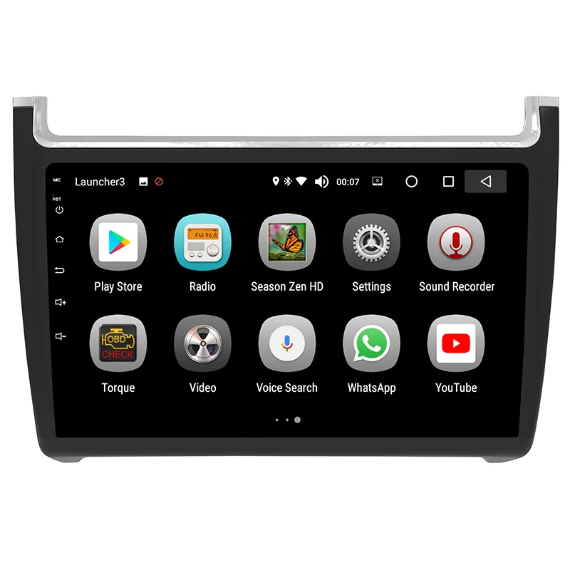 Flash Deal Android 8.0 car gps dvd radio multimedia player 1din 9 inch touch screen with RDS WiFi Mirror Link for Volkswagen polo 2015-2018 2