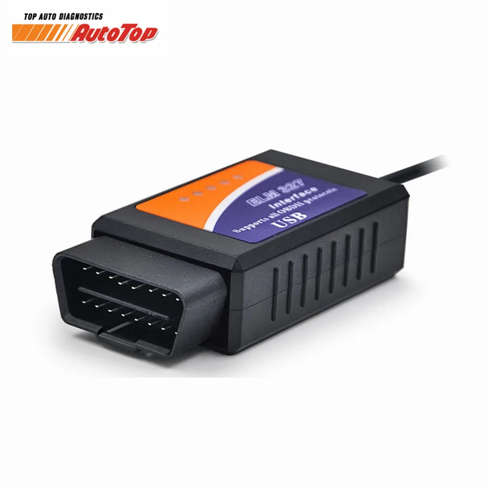 Лучший ELM327 FTDI FT232RL ODB 2 ELM 327 USB V1.5 OBD2 сканер EML 327 Автосканер с ODB2 функциями диагностический сканер для автомобиля