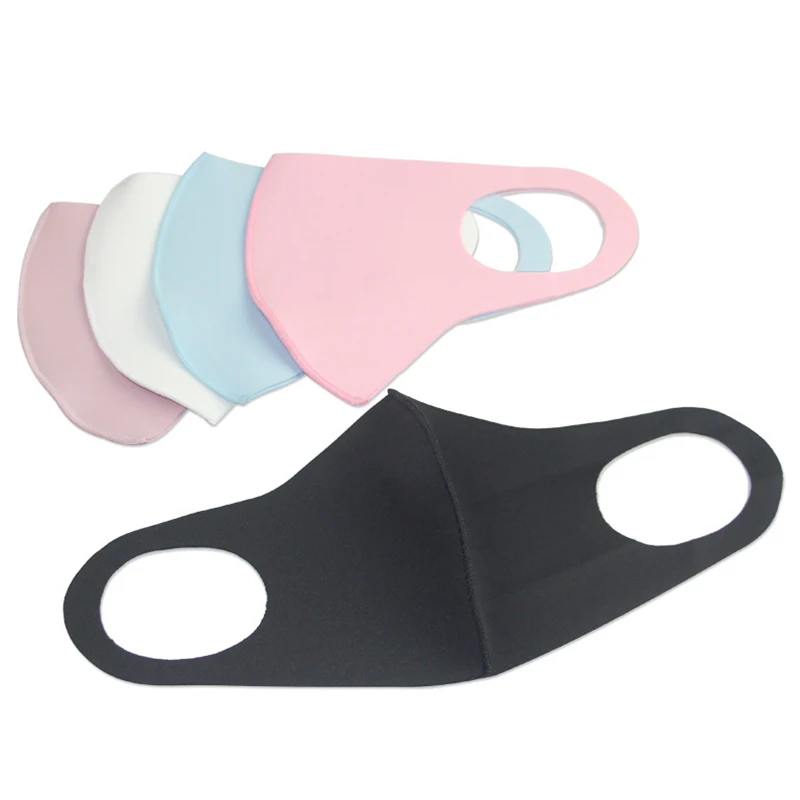 

LNRRABC 2018 HOT Sale 1PC 3D Ice silk Unisex Mask Summer Dust proof Three-dimensional Washable Breathable Solid Thin Face Mask