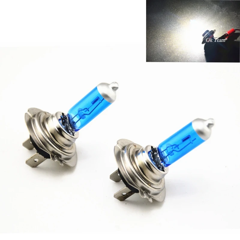 Super White 5000K 1 Pair H1 Halogen 100w Xenon Headlight Light Bulb High Beam