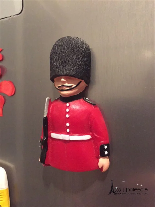 British London Tower Guard PVC Figures Toys Fridge Magnets - 5
