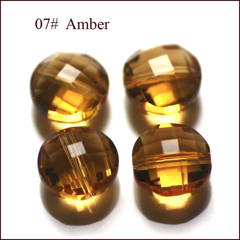 StreBelle Размер 6 мм 8 мм 10 мм выбор Топ AAA круглое Хрустальное стекло бусины для DIY ювелирных изделий - Цвет: amber