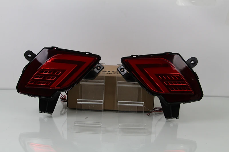 Автомобильный мигающий 2 шт. светодиодный фонарь-отражатель, задний противотуманный фонарь, светильник заднего бампера, тормозной светильник для Mazda CX-5 CX5 2013