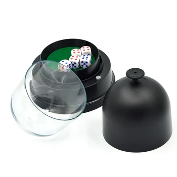 

3 in 1 Electric Automatic Game Dice Roller Cup Dice Play Games Sheets Set 6 sided Novelty Portable Creative Table Games Dice Toy