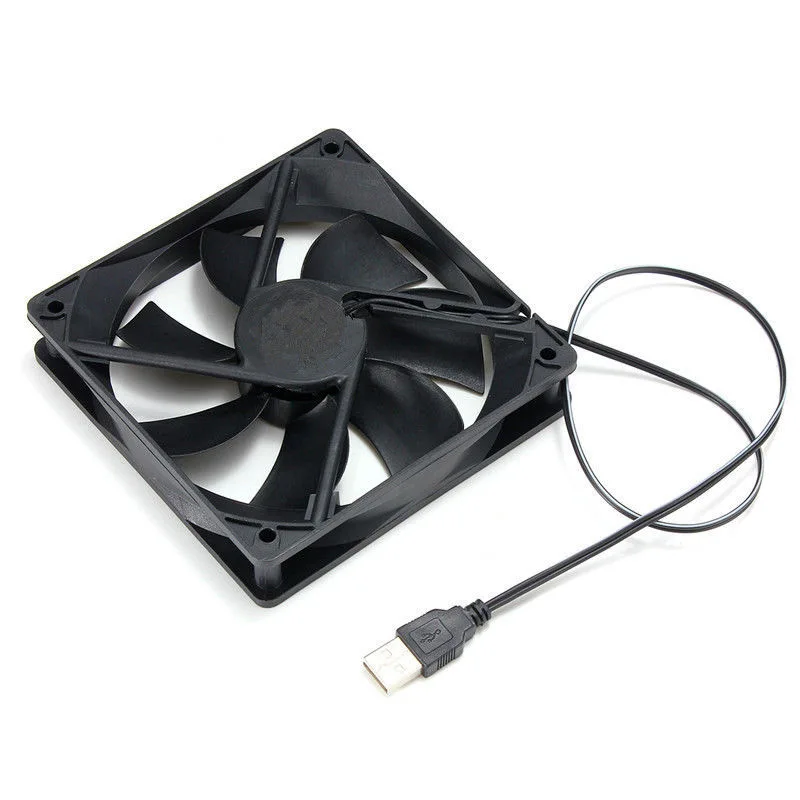 

USB Cooler Cooling Fan 5V DC Brushless CPU PC Computer Case 120mm @JH