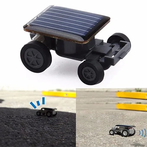 Солнечный Мощность мини-игрушечный автомобиль Прохладный Racer популярные смешные Электрический Игрушечные лошадки гаджет подарок