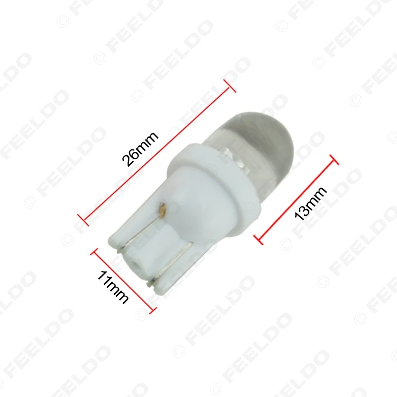Светодиодные лампы на танкетке 5 цветов T10 194 168 1 шт. 12 в пост. Тока для приборной