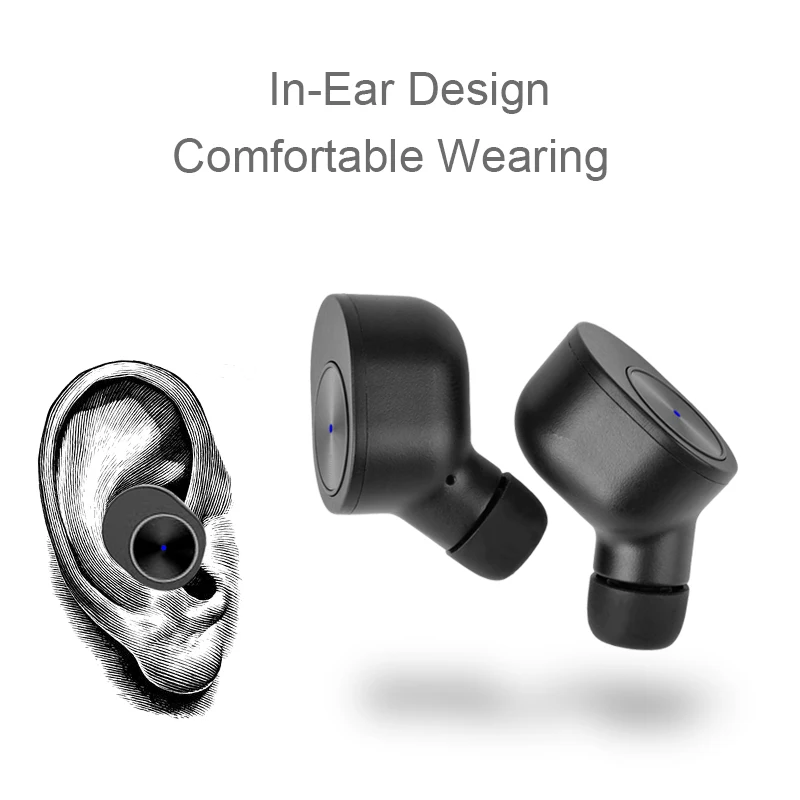 Ture TWS беспроводные наушники спортивные Bluetooth лучшие с микрофоном маленькая