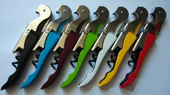 

Wholesale 100pcs/lot sea horse stainless steel knife Cork Screw Multi-Function Wine Bottle Cap Opener