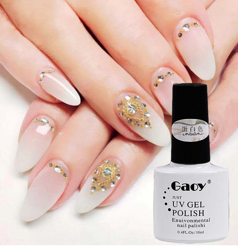 Clear Milky Protein Color Long Lasting Gel Nail Polish UV LED Semi