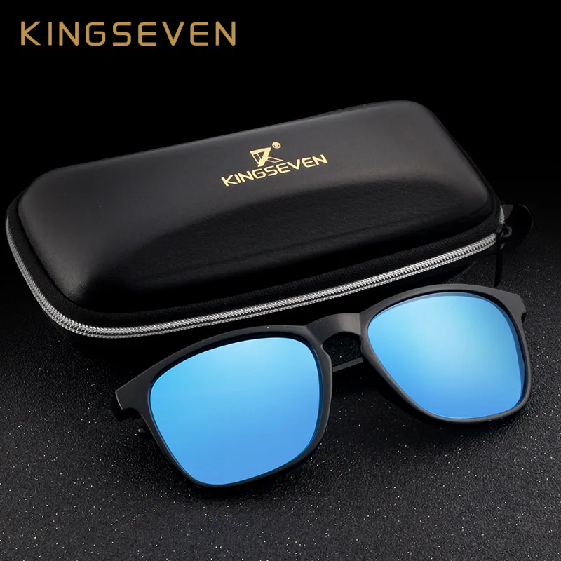 KINGSEVEN новые брендовые поляризованные солнцезащитные очки для вождения мужские зеркальные линзы солнцезащитные очки Oculos очки аксессуары N7916