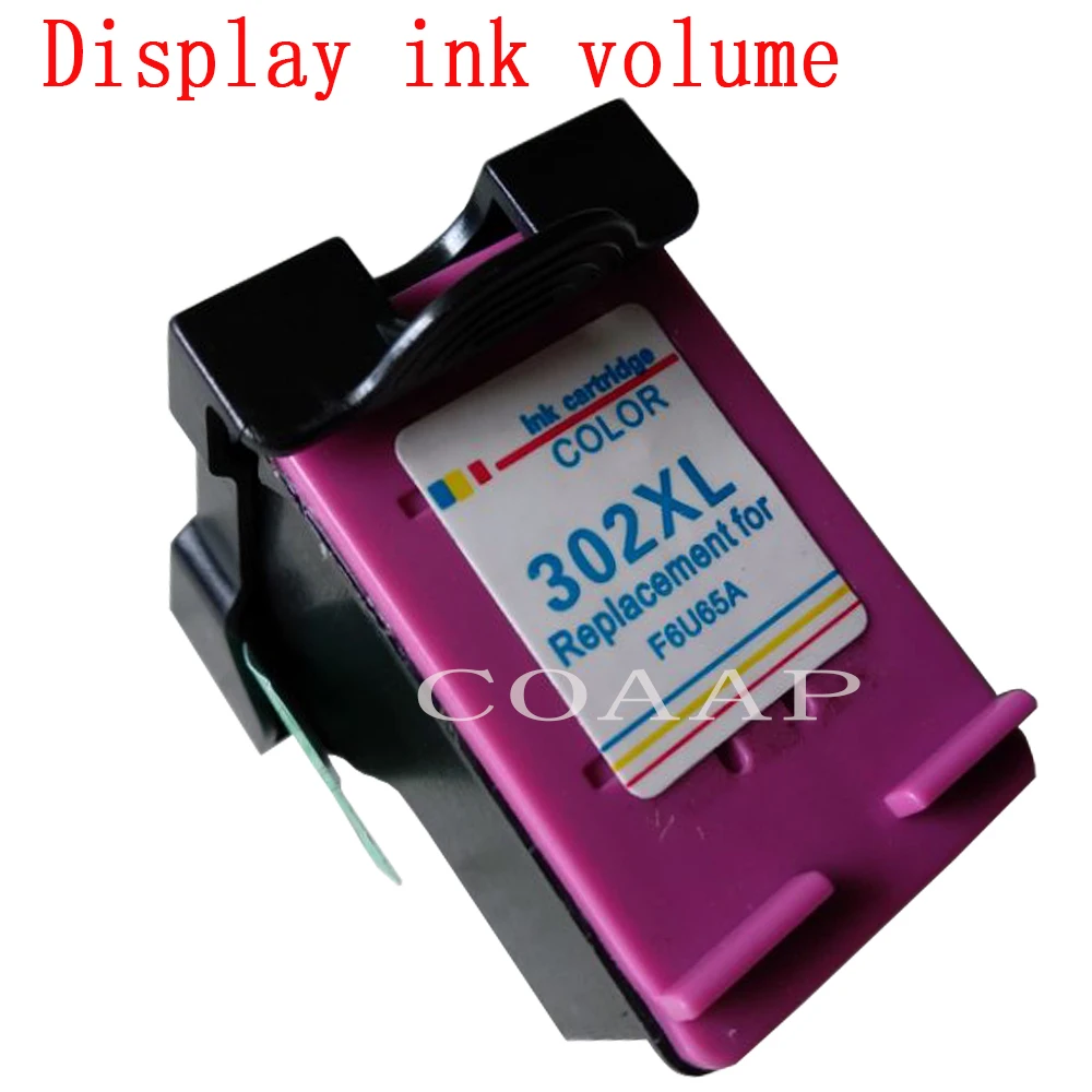 1 x Refilled ink cartridge for hp 302 hp302XL F6U67AE Tri ...