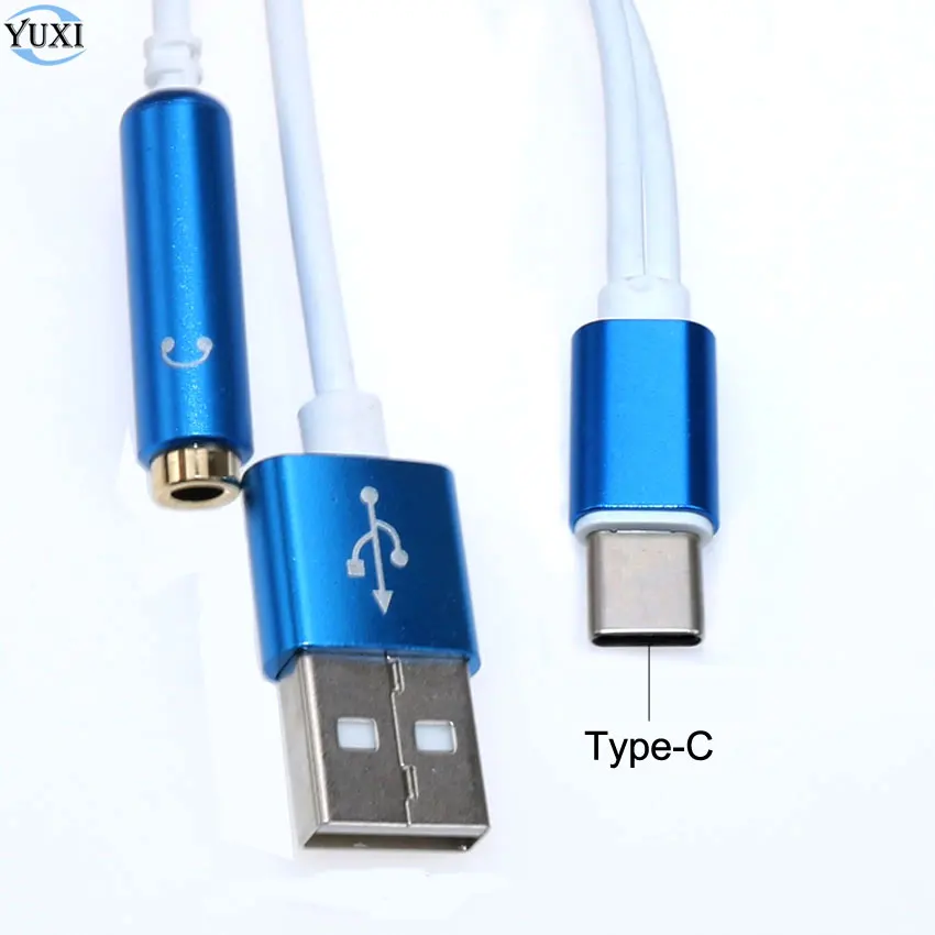 

2 in1 USB-C Cable Type C to 3.5mm Jack Audio Cable AUX USB Headphone Charging Adapter Earphone Adapter for Xiaomi Letv phones