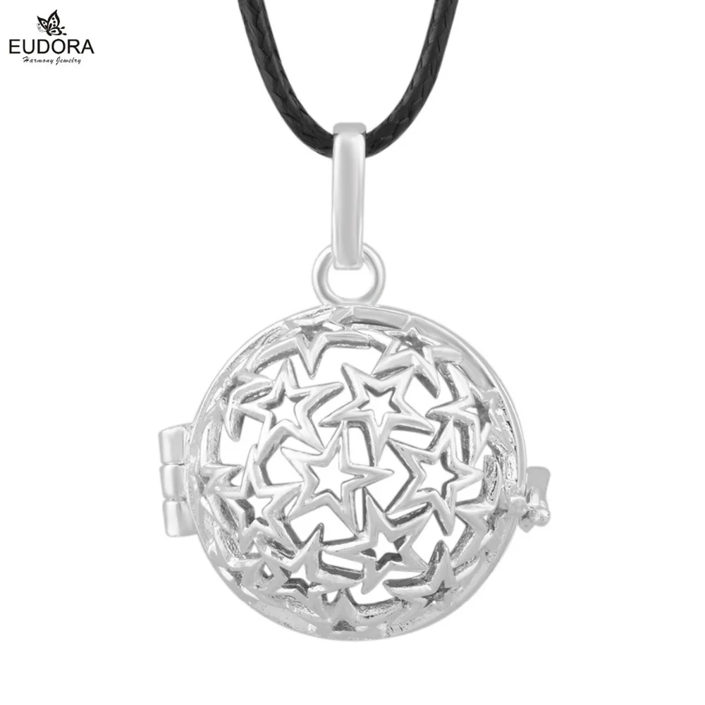 

10pcs/Lot 2018 New Fashion Eudora Harmony Ball Copper Metal Locket Cage Pendant Women Jewelry Angel Caller For Women and Baby