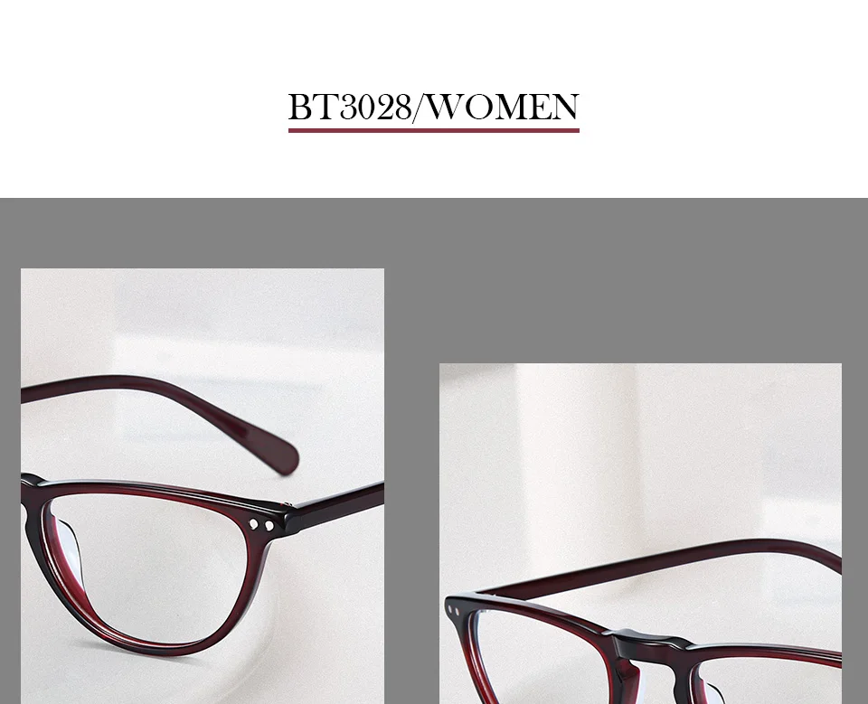  Women Prescription Glasses Optical Eyeglasses Anti-Blue-Ray Photochromic Lenses Prescription Hyperopia Glasses (1)