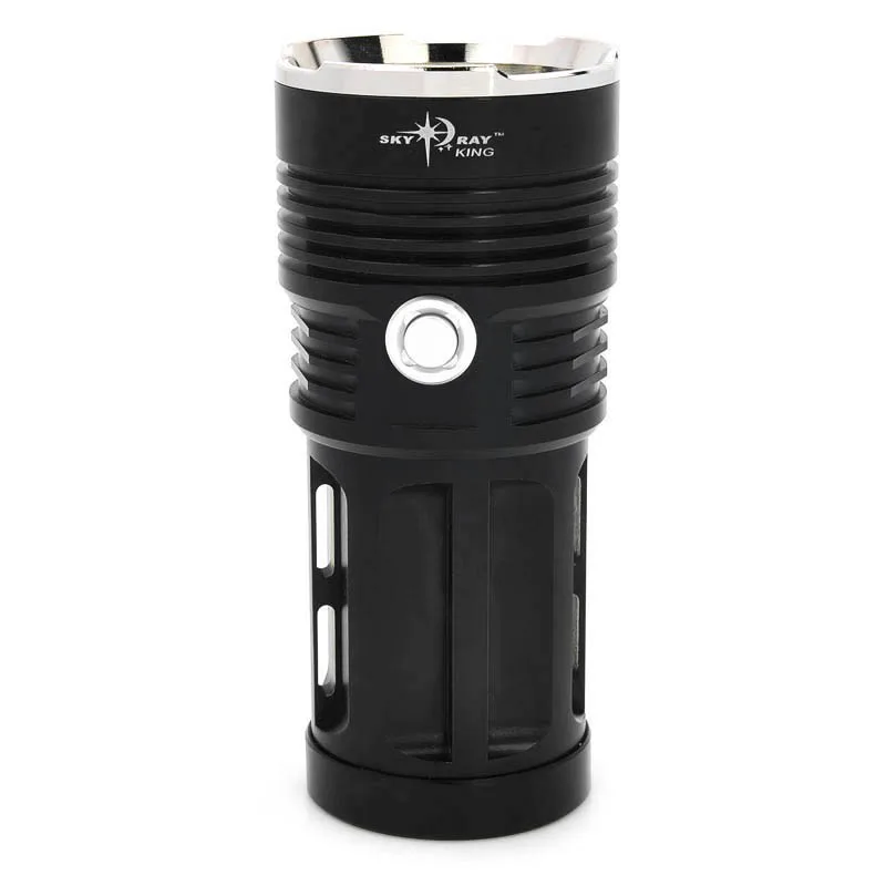 High Bright Skyray LED Flashlight Torch 3800lm T6 3-Mode White Light Lamp 4x 18650 Hunting Camping | Освещение