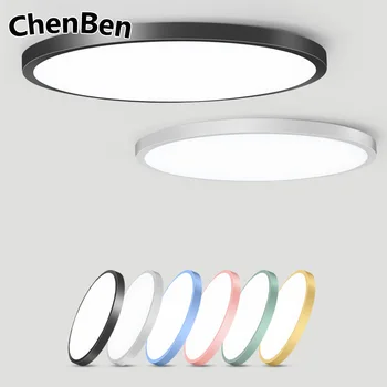 

Led Ceiling Light Round Super Thin Ceiling Lamp For Foyer Bedroom Living Room Bathroom Modern house lighting fixture Macaroon