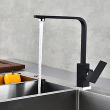 Поворотный кухонный кран с распылителем, латунный материал, Cozinha Torneira, на бортике, на одно отверстие, смесители, смеситель, поворот на 360 градусов