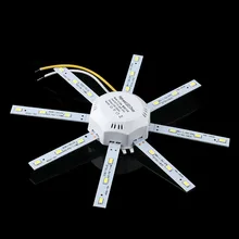 1 шт. светодиодный потолочный светильник 220 В Светодиодный светильник DIY 5730SMD 12 Вт/16 Вт/24 Вт Высокий Яркий Белый осьминог круглый светильник для кухни и спальни