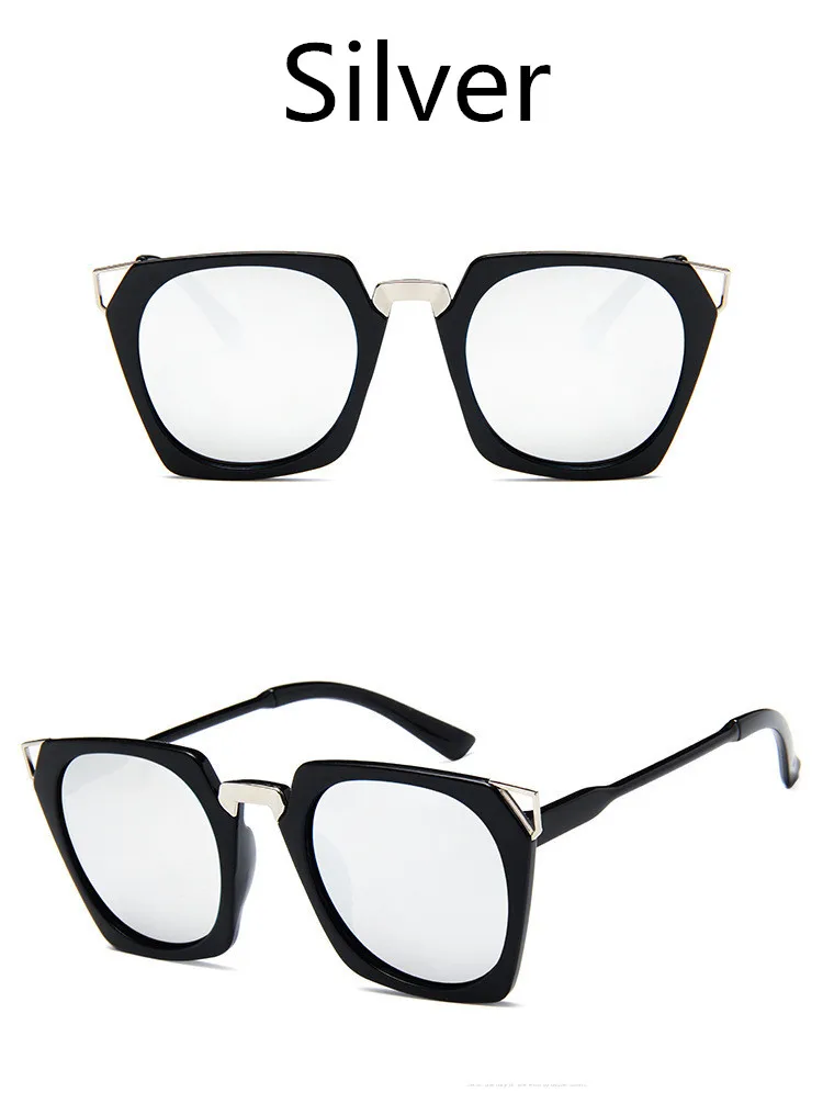 ASUOP2018 new retro cat eye ladies sunglasses luxury brand square men black fashion glasses UV400 large box personality colorful goggles (11)