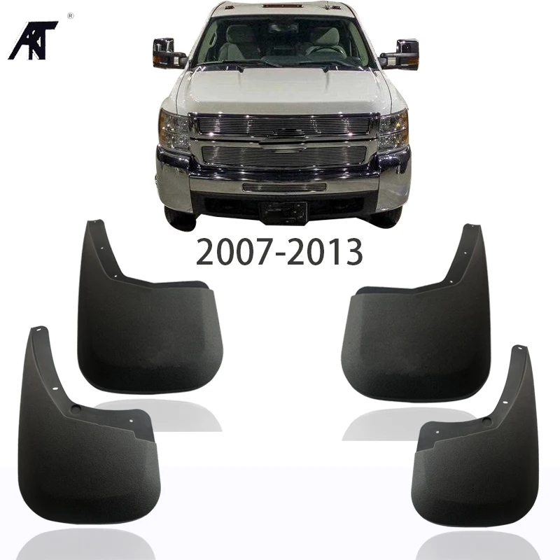 4 шт./компл. черный для: chevrolet silverado pick up 2007 2013 Брызговики от грязи|Грязезащита| |