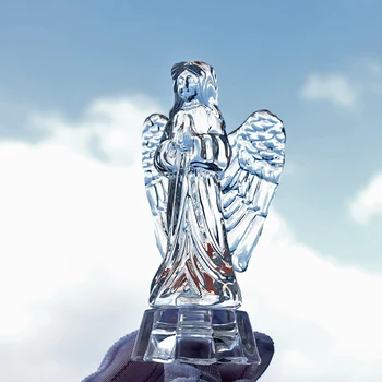 

Angel Crystal Ornament Home Decoration Lucky Angel K9 Crystal Gemstone Pendant Figurine Gift For Home Decoration Craft Gift