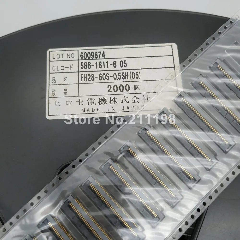 

10PCS/LOT Original FH28-60S-0.5SH(05) Connector FH28 Series 60 Positin 0.5 mm Pitch Above the Board FPC/FFC ZIF Connector
