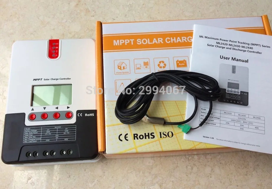 

DC12V 24V auto 40A 30A 20Amps PV 100V MPPT Solar PV Charger controller Solar Panels Cells MPPT Charge Regulator battery charger